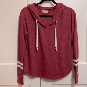 Hollister women’s hooded sweatshirt. Red. Size Medium.